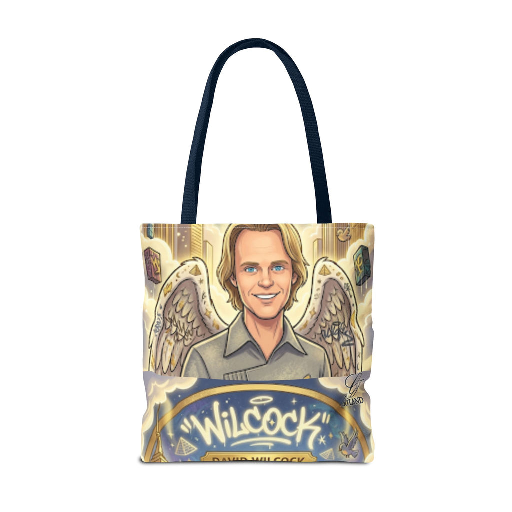 Wilcock Angel Wings Portrait Tote Bag – Illustrated Memorial/Tribute Carryall by GT Artland