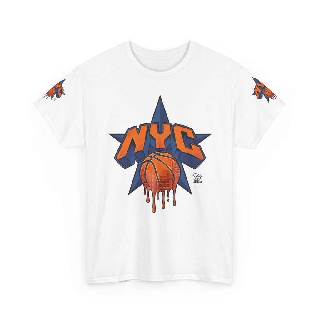 NYC Dripping Basketball Star Tee | Sports City Graphic Shirt by GT Artland