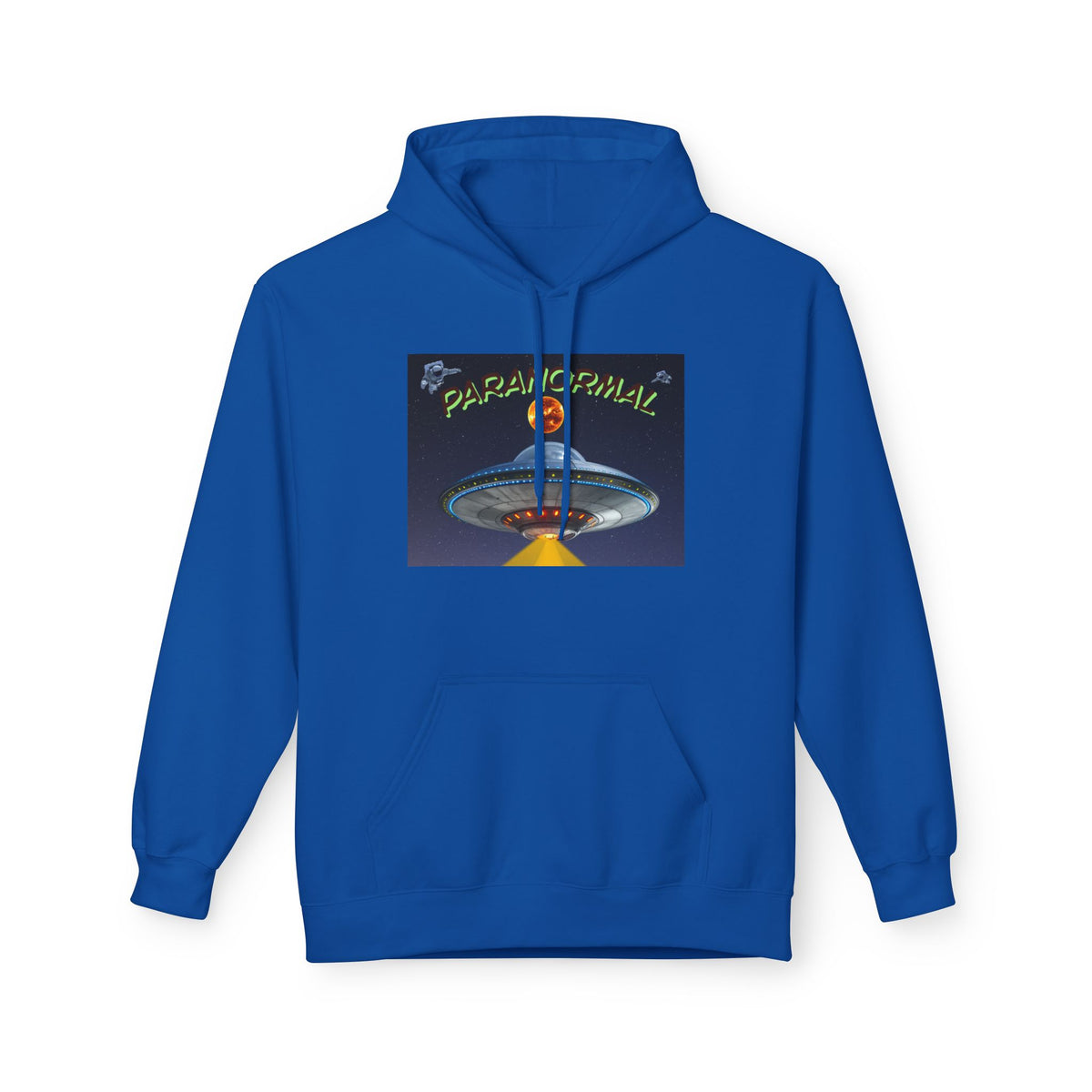Retro UFO Spaceship Hoodie | Paranormal Alien Abduction Design