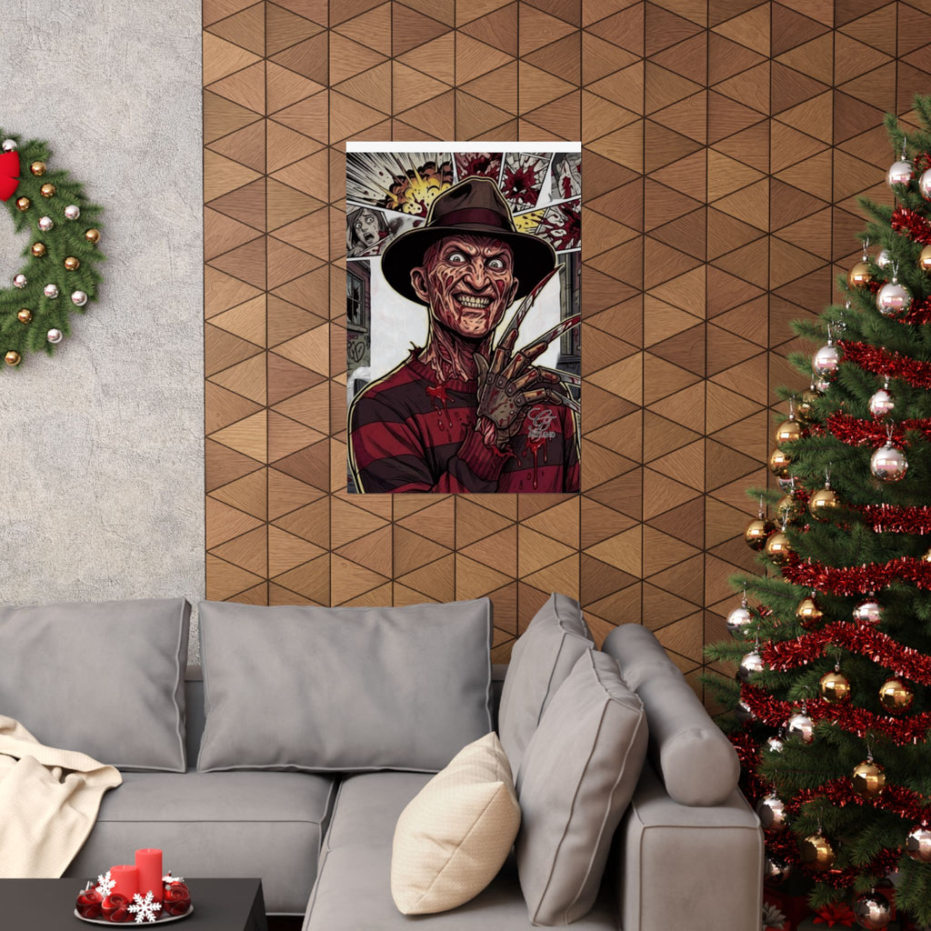 Elm Street Gangsta Horror  Airbrush Matte Vertical Posters by GT Artland