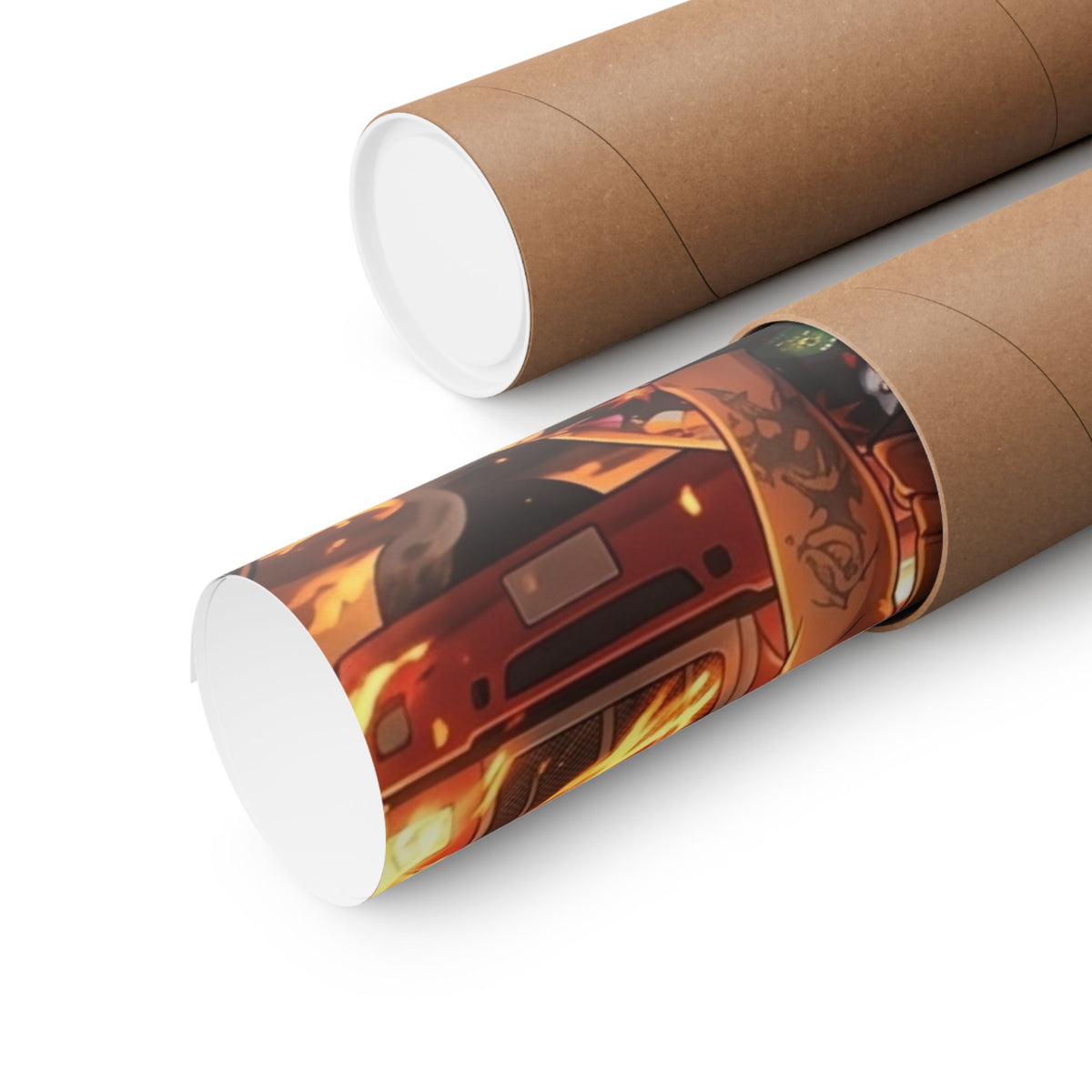 GT Soldier Clown Poster — Fiery Gamer Art Matte Vertical Print by GT Artland