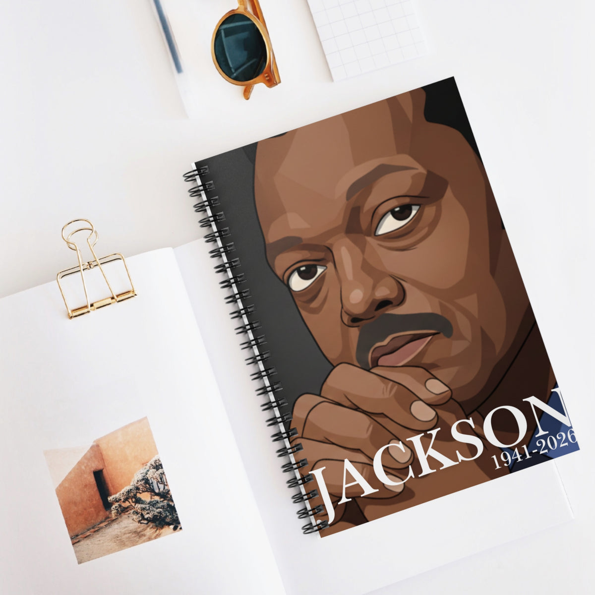 "THE JESSE JACKSON LEGACY SPIRAL NOTEBOOK"  by GTArtland Legacy Collection
