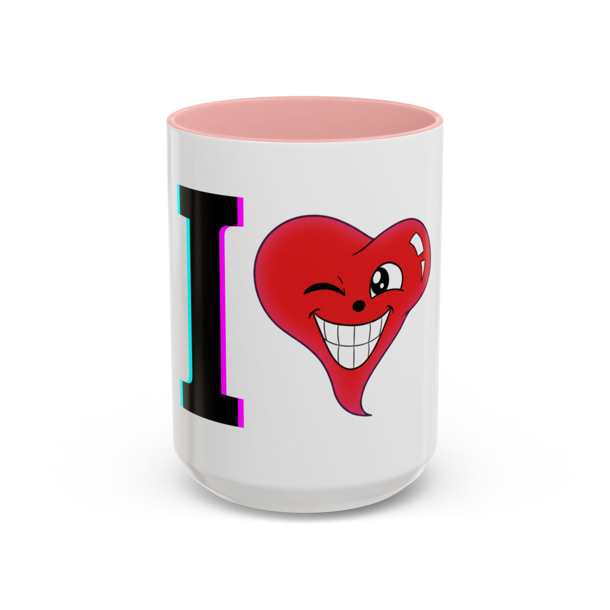 Winking Heart Graphic Mug | Accent Coffee Mug 11oz 15oz