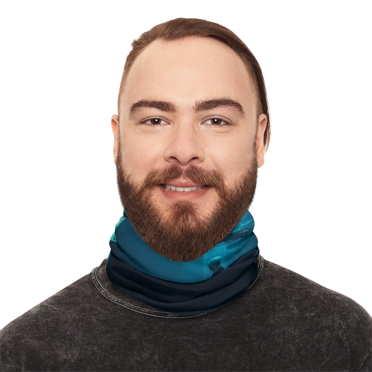 Underwater Graphic Alien Neck Gaiter - Face Mask