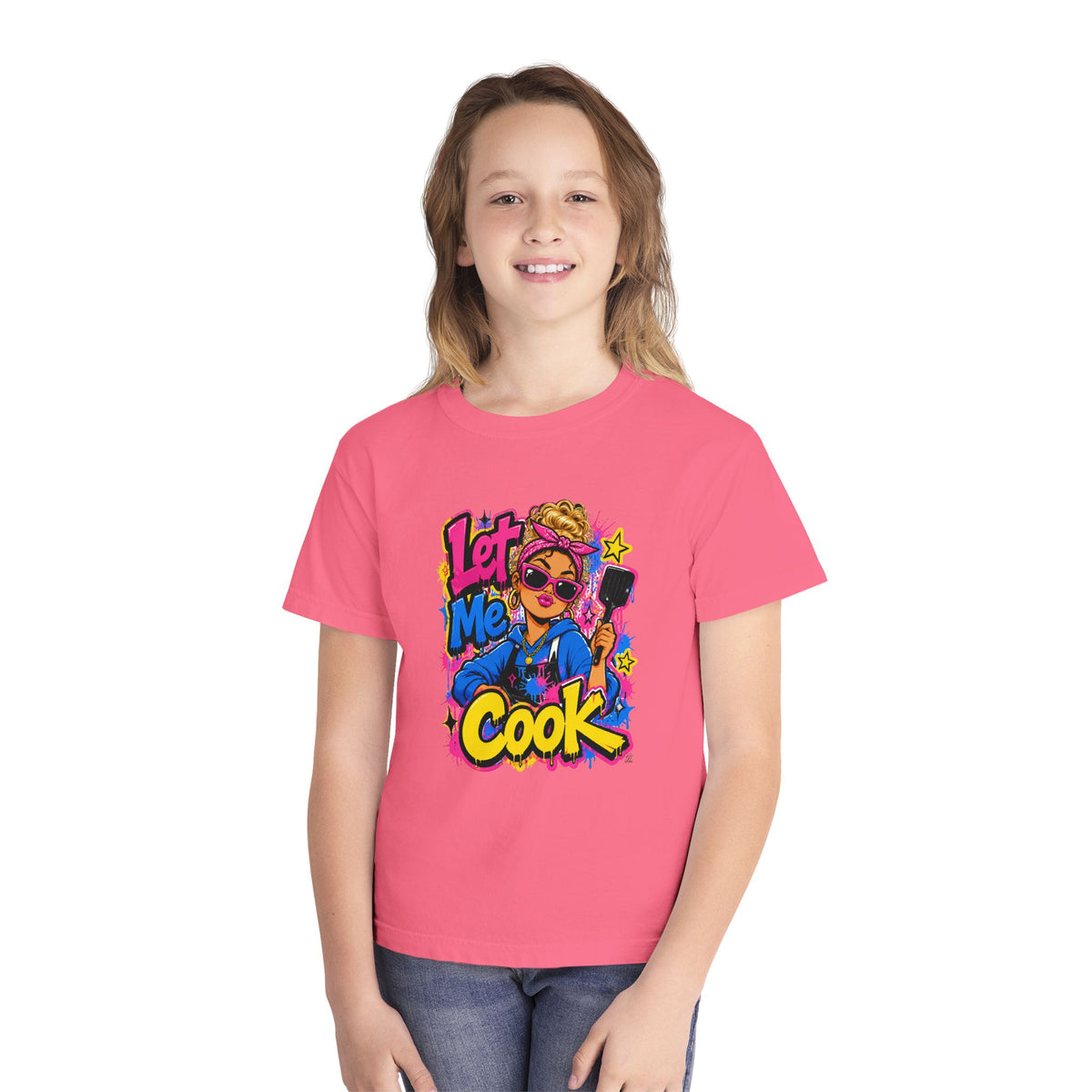 Let Me Cook Chef Girl Youth T-Shirt