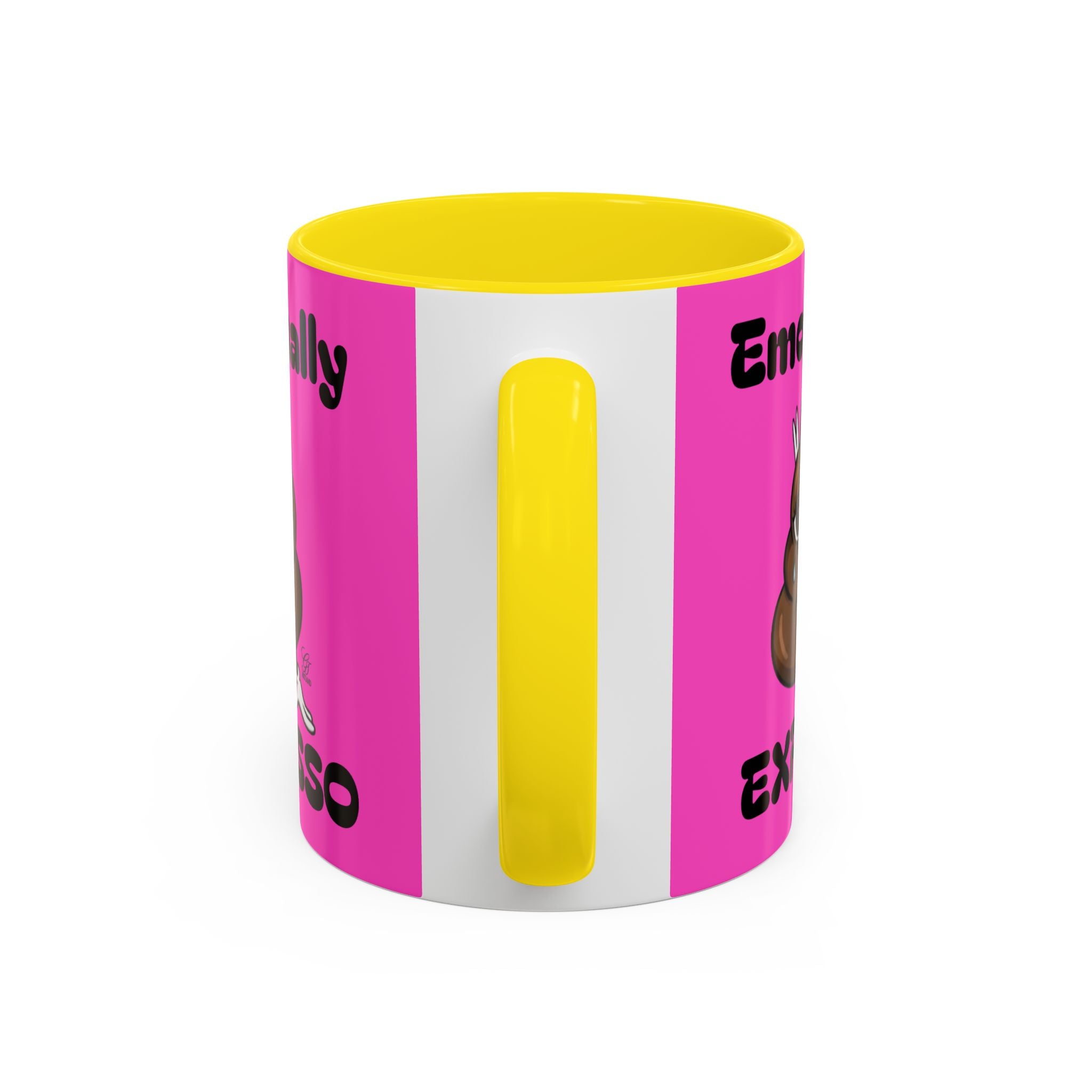 Emotionally Expresso Cute Crying Poop Emoji Designer Coffee Mug by GT Artland
