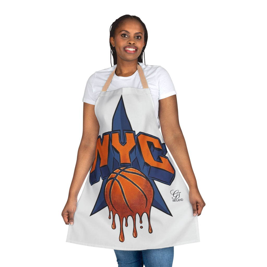 NYC Dripping Basketball Apron | City Basketball Cooking Apron by GT Artland
