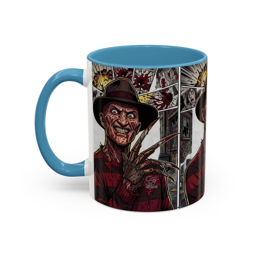 Elm Street Gangsta Horror Illustration COFFEE MUG | Horror Slasher Artwork by GT Artland