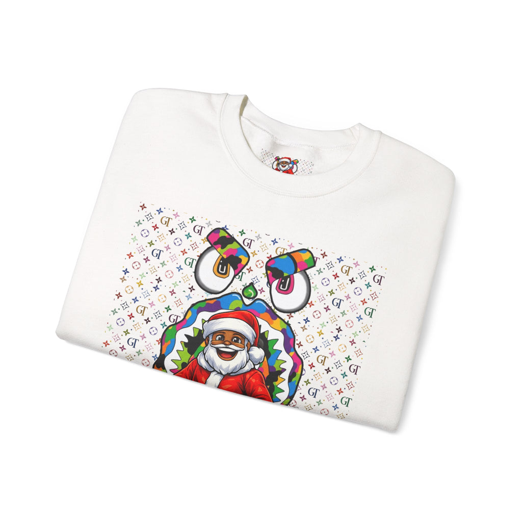 Santa Claus Graphic Crewneck Sweatshirt | Holiday Christmas Sweater by GT Artland