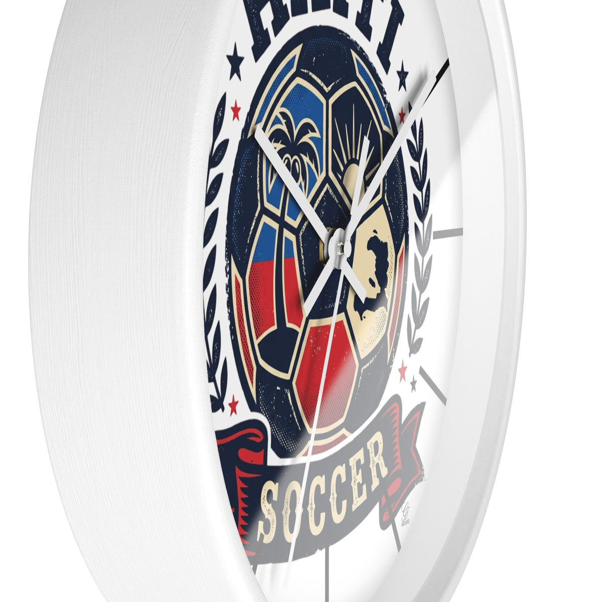 Haitian Soccer Ball Wall Clock