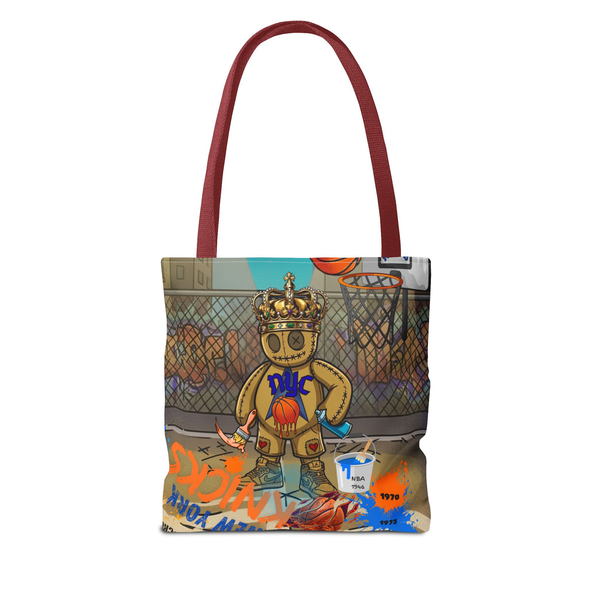 Voo doo basketball drip Designer Styled Tote Bag by GT Artland