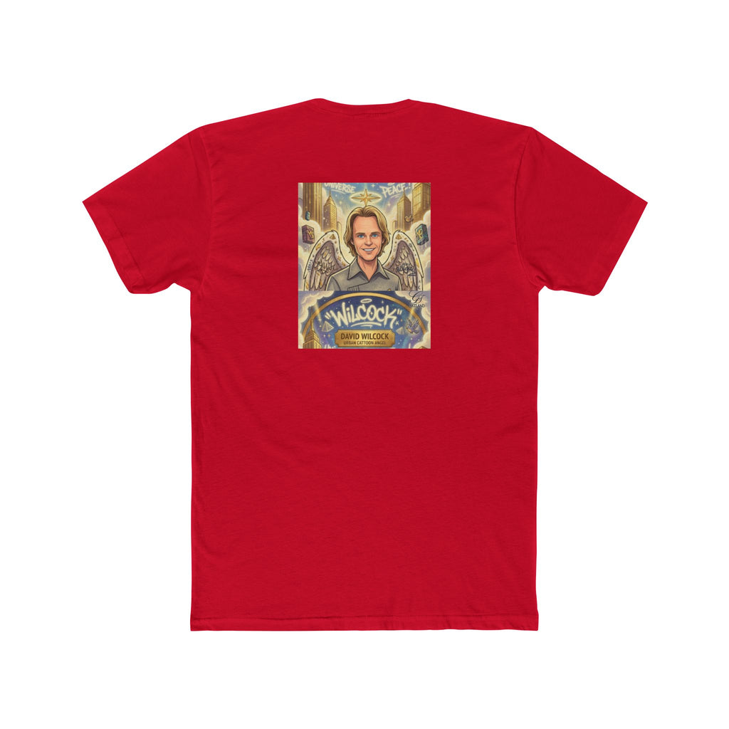 David Wilcock Angel Portrait Tee — Spiritual Memoir Graphic T-Shirt by GT Artland