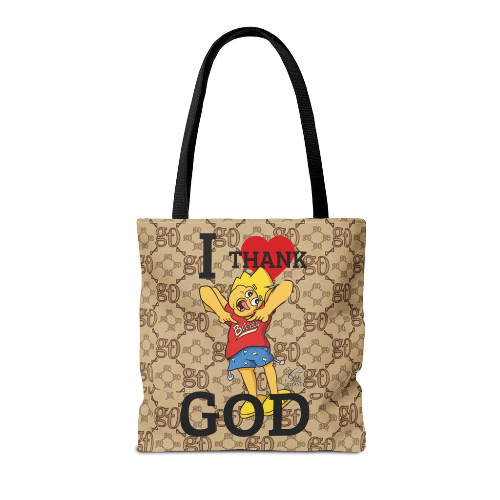 I  Thank God Tote Bag | URBAN CARTOON BY GT ARTLAND