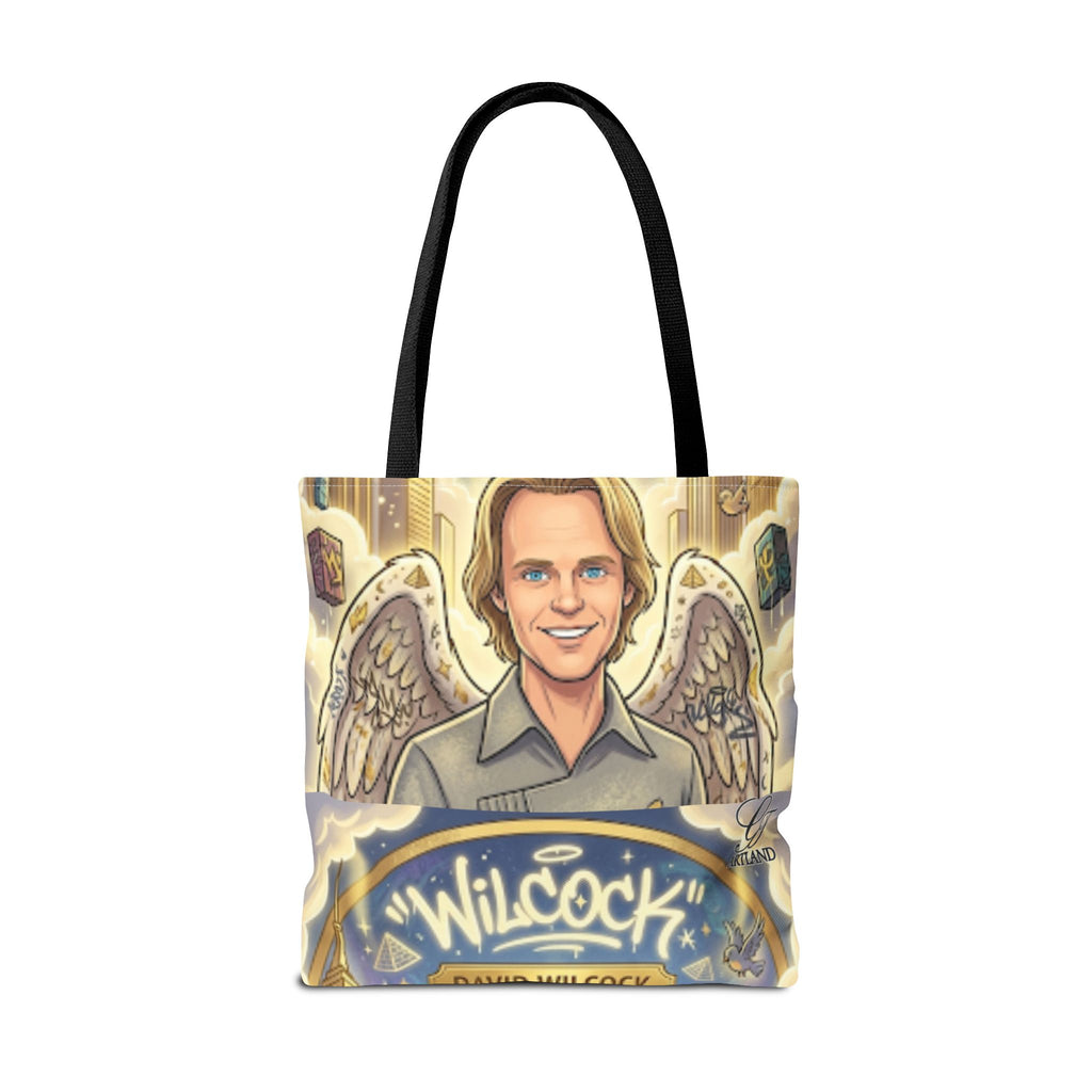 Wilcock Angel Wings Portrait Tote Bag – Illustrated Memorial/Tribute Carryall by GT Artland