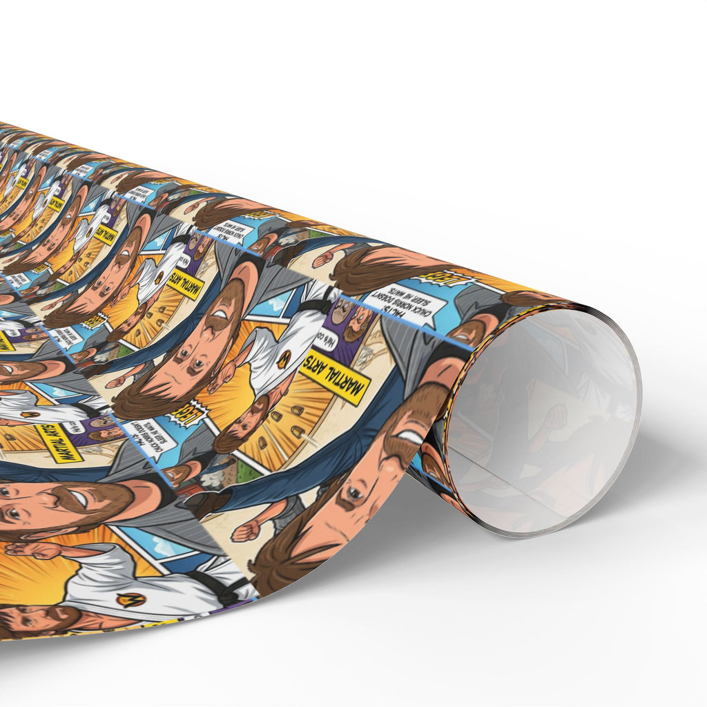 Chuck Norris Comic Strip Wrapping Paper