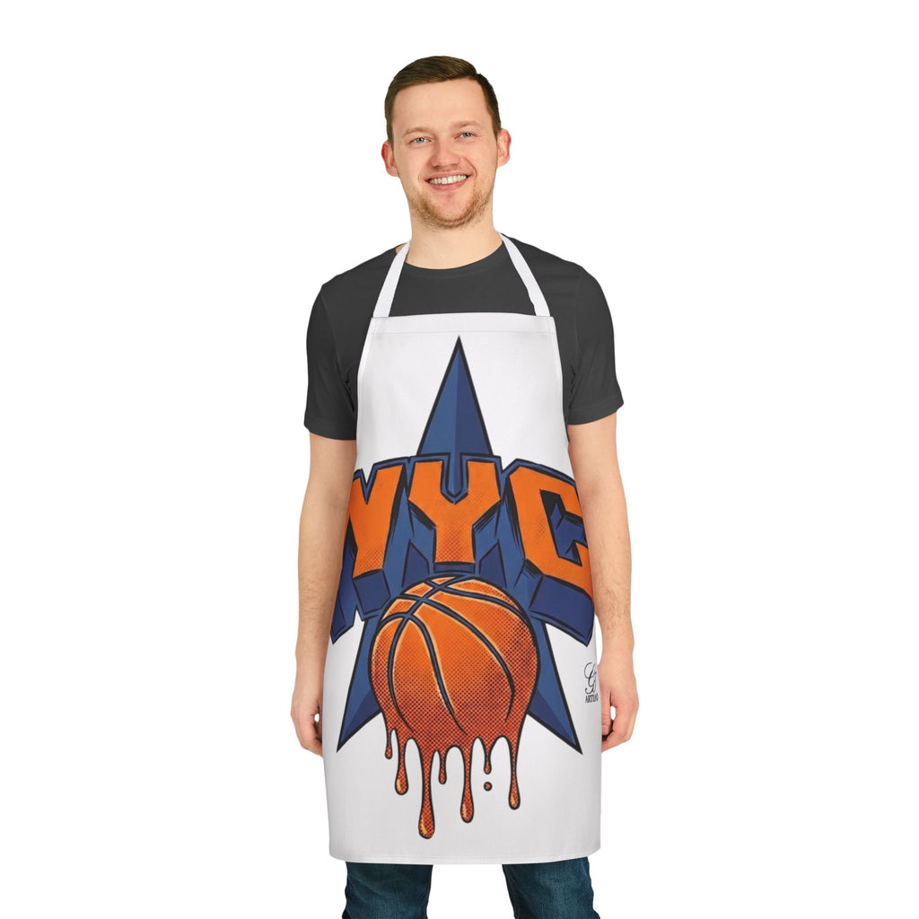NYC Dripping Basketball Apron | City Basketball Cooking Apron by GT Artland