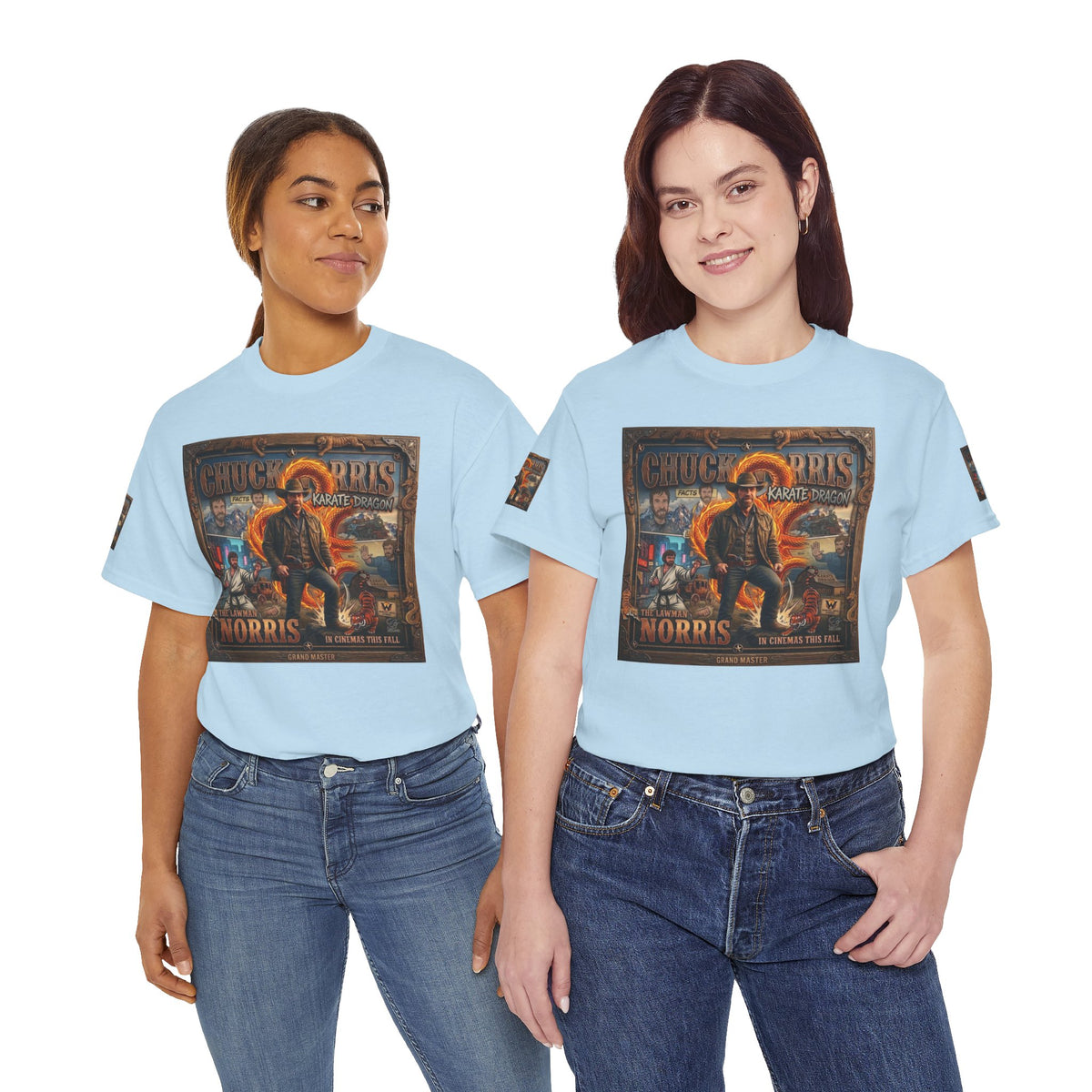 Retro Action Movie Poster T-Shirt | Vintage Fighter Hero Tee