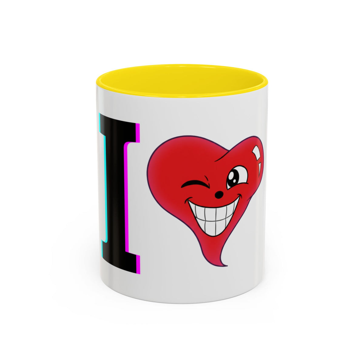 Winking Heart Graphic Mug | Accent Coffee Mug 11oz 15oz