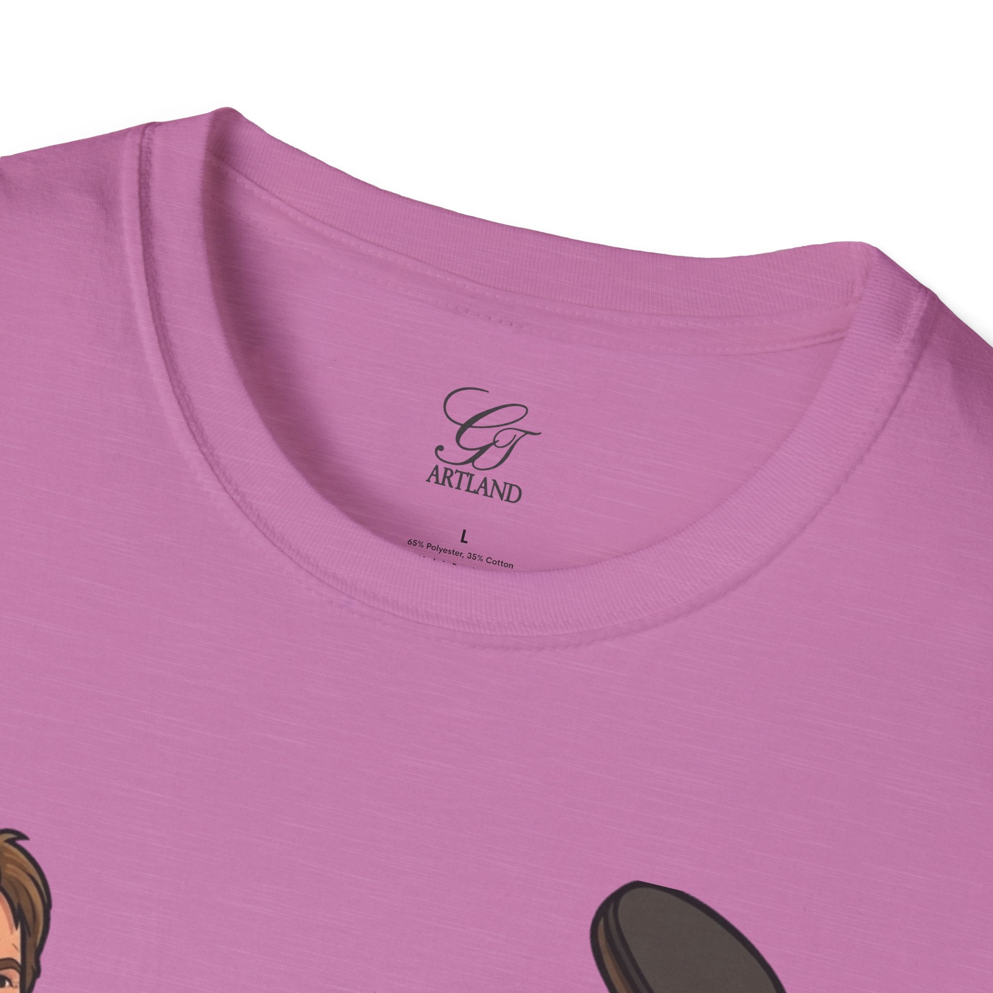 Chuck Norris Kick Illustration T-Shirt | I'll Kick Your Butt text by GT Artland