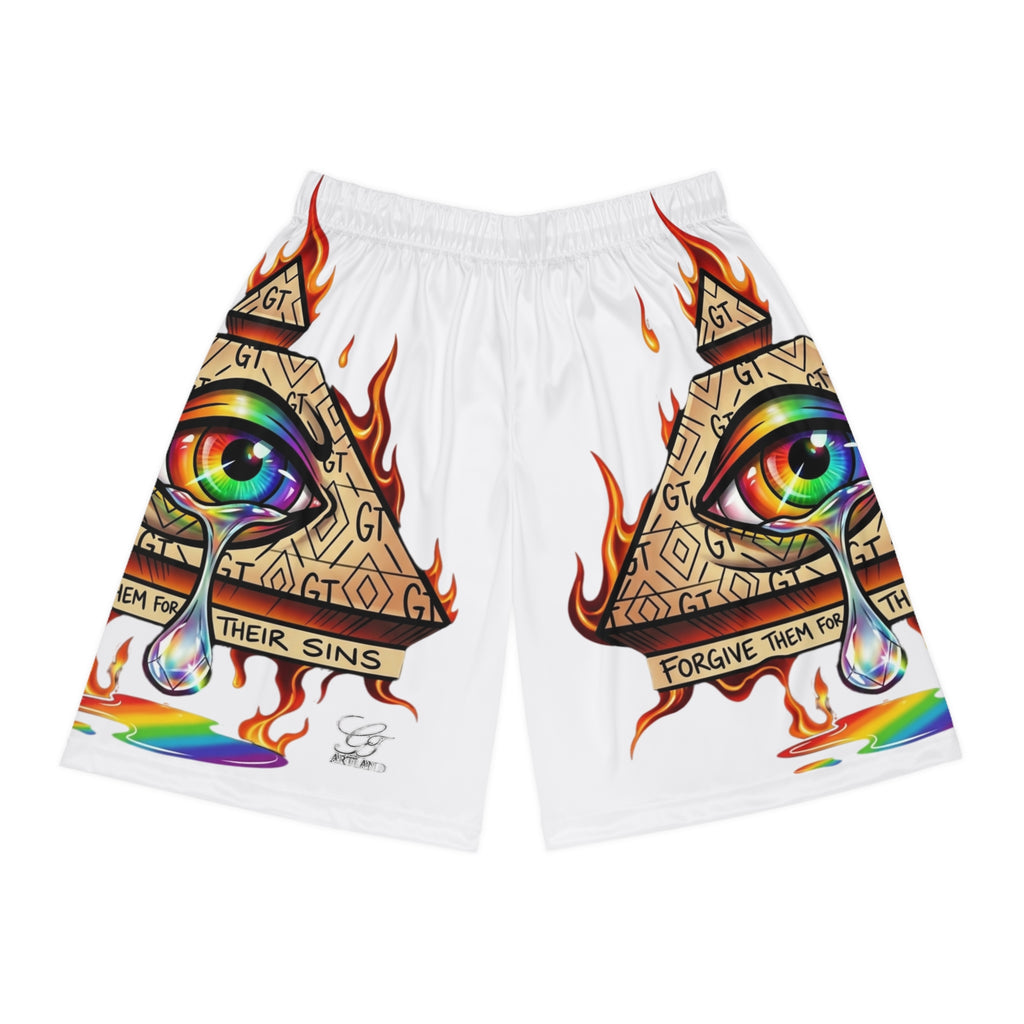 All-Seeing Eye Pyramid Shorts | Basketball Shorts
