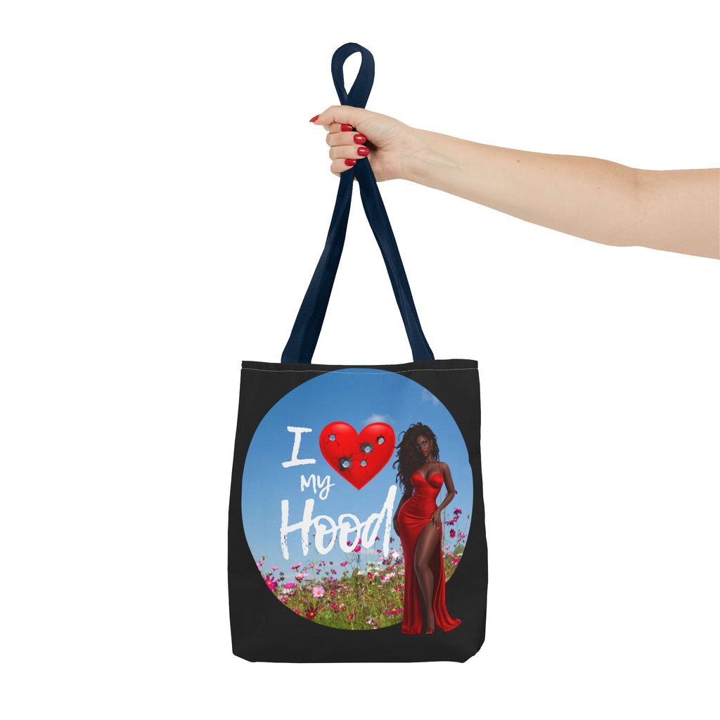 I Love My Hood tote bag | All-over print handbag