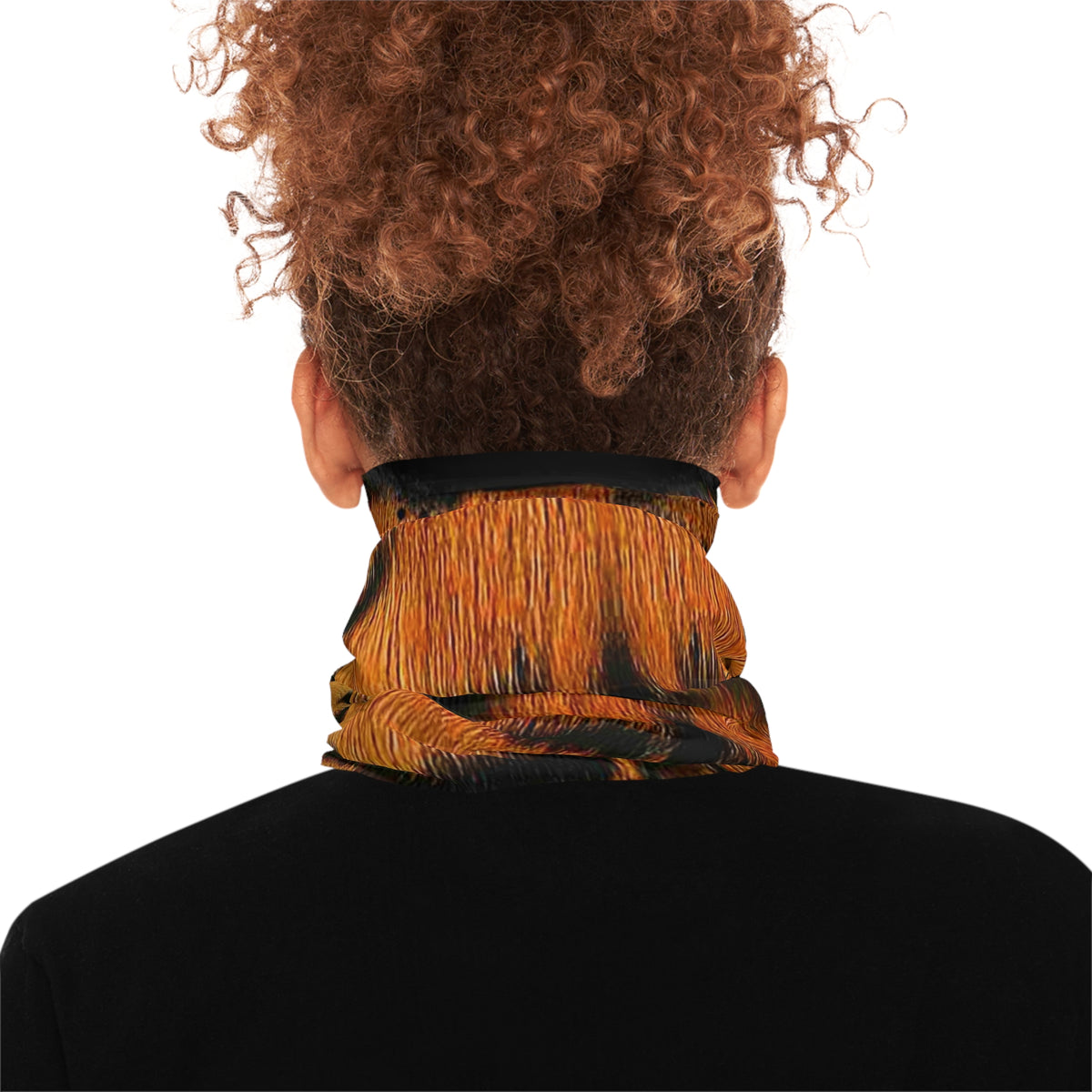 Creepy Clown Mouth with Tiger Fur Neck Gaiter | Horror Costume Face Covering by GT Artland
