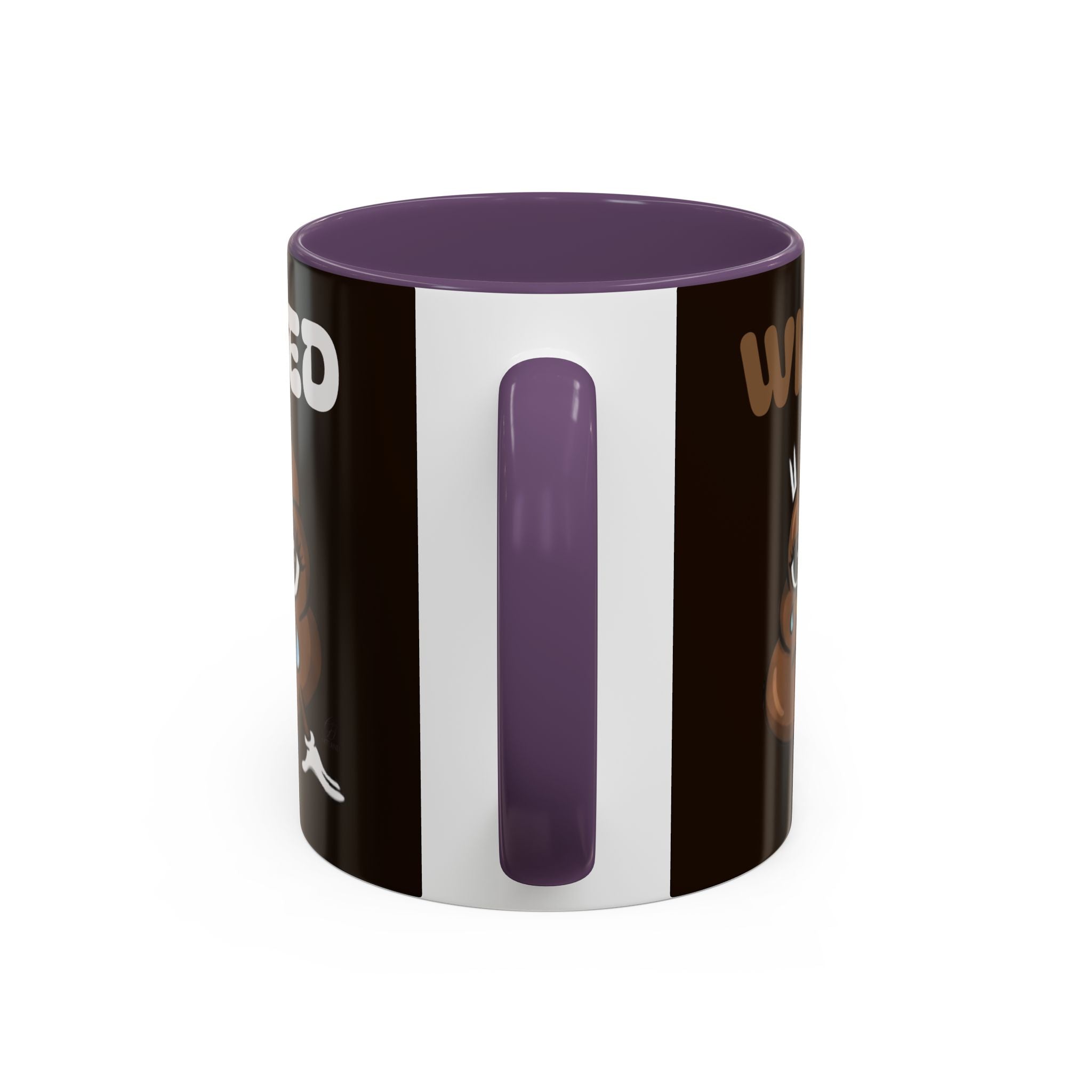 Coffee Mug - "Wired" Cute Poop Emoticon Design (11/15 oz) by GT Artland