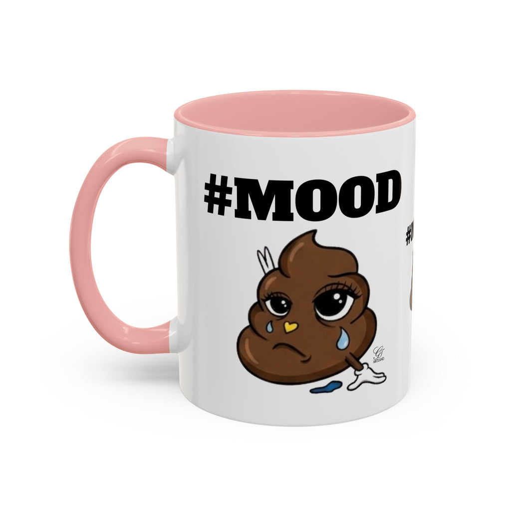 #MOOD Poop Emoji Accent Coffee Mug — Funny 11/15oz Novelty Mug by GT Artland