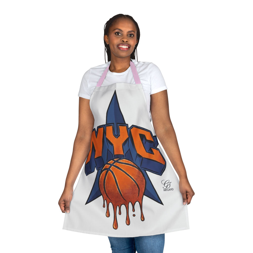 NYC Dripping Basketball Apron | City Basketball Cooking Apron by GT Artland