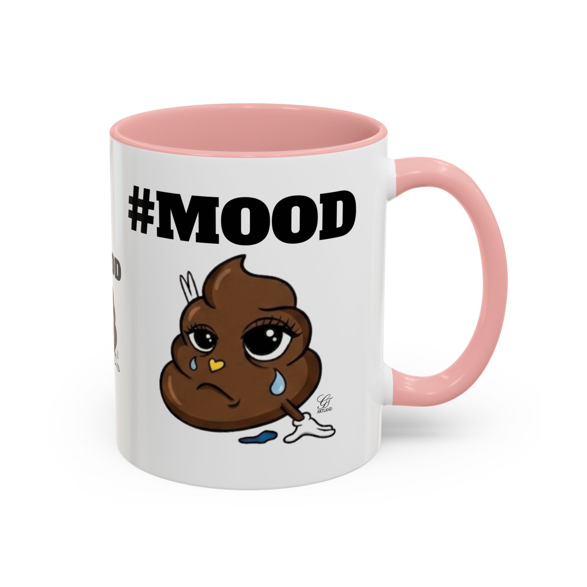 #MOOD Poop Emoji Accent Coffee Mug — Funny 11/15oz Novelty Mug by GT Artland