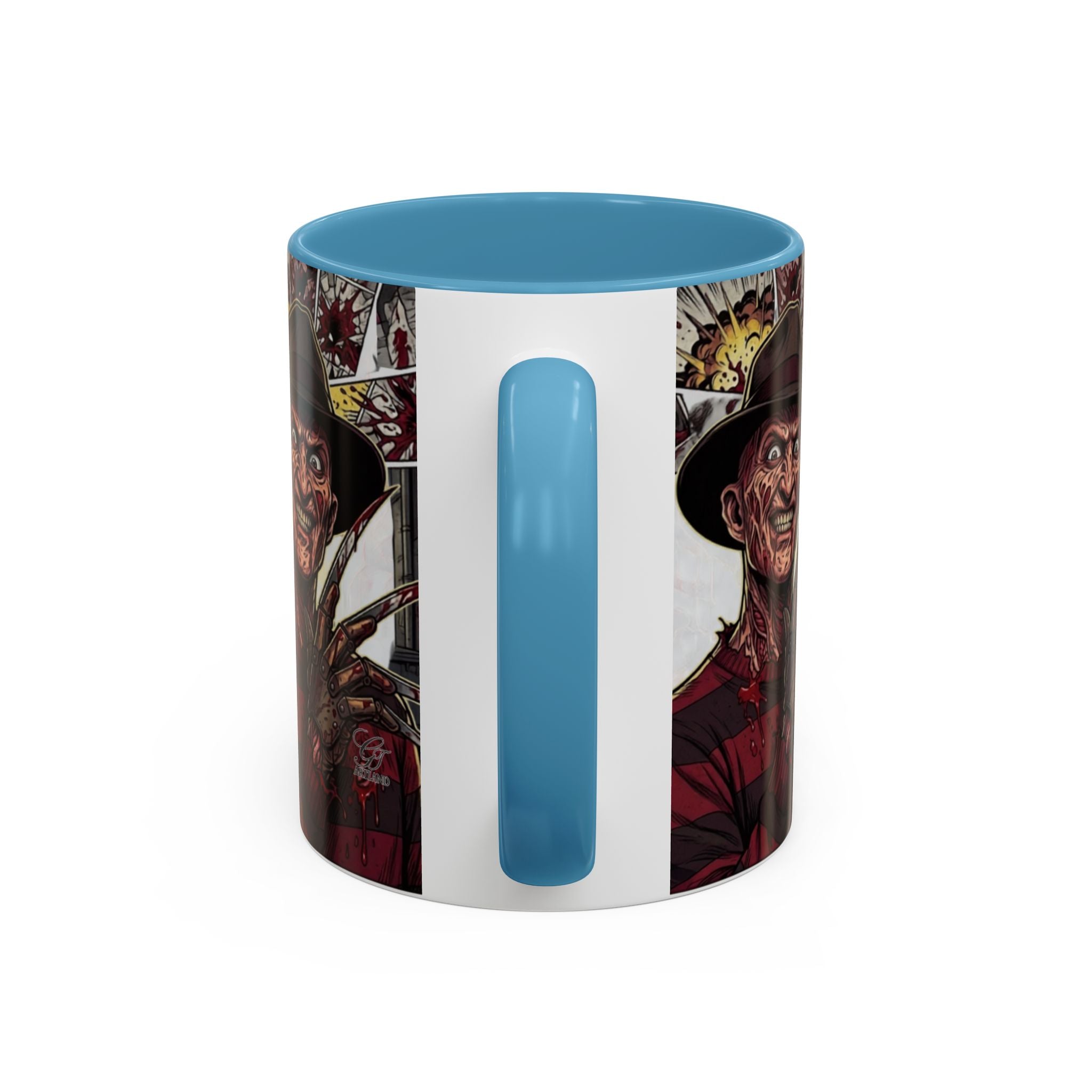 Elm Street Gangsta Horror Illustration COFFEE MUG | Horror Slasher Artwork by GT Artland
