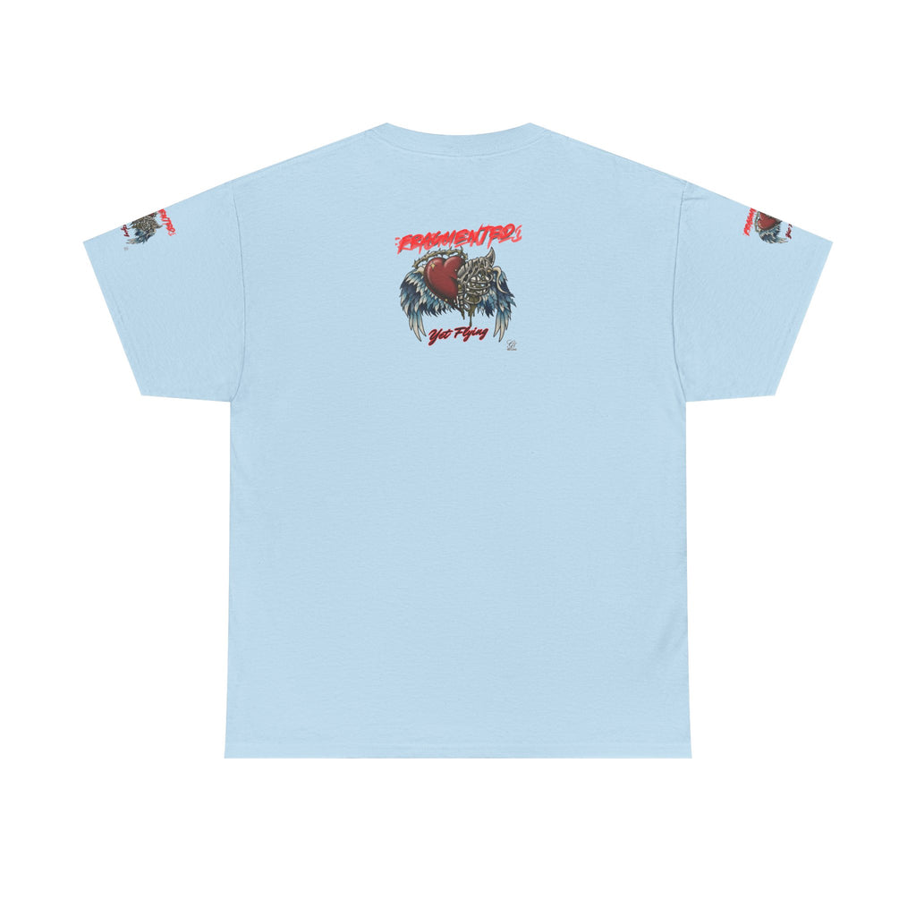 Fragmented Heart Wings tee | Broken Heart with Wings graphic