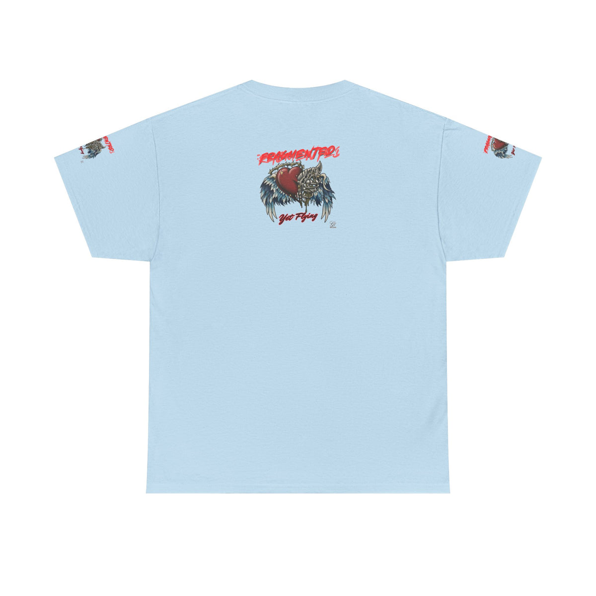Fragmented Heart Wings tee | Broken Heart with Wings graphic