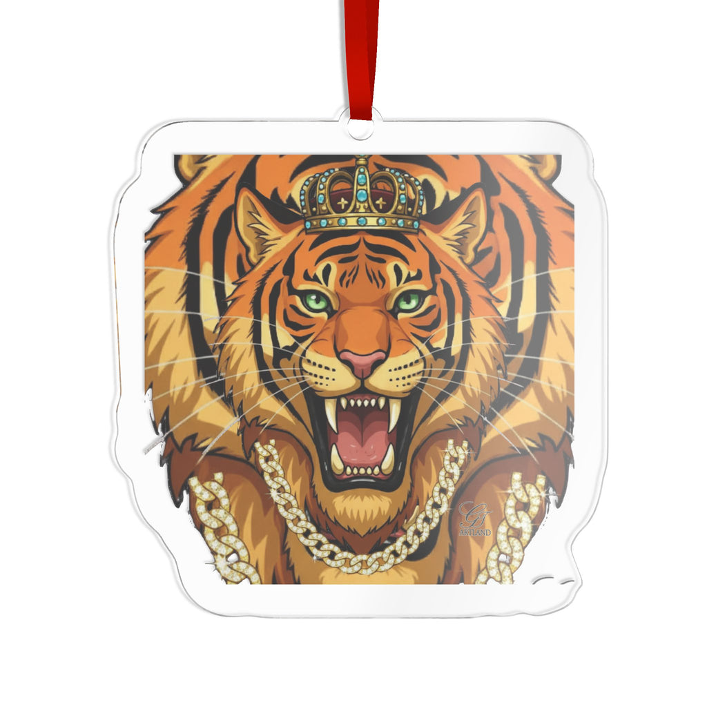 Roaring Tiger Acrylic Ornament by GT Artland