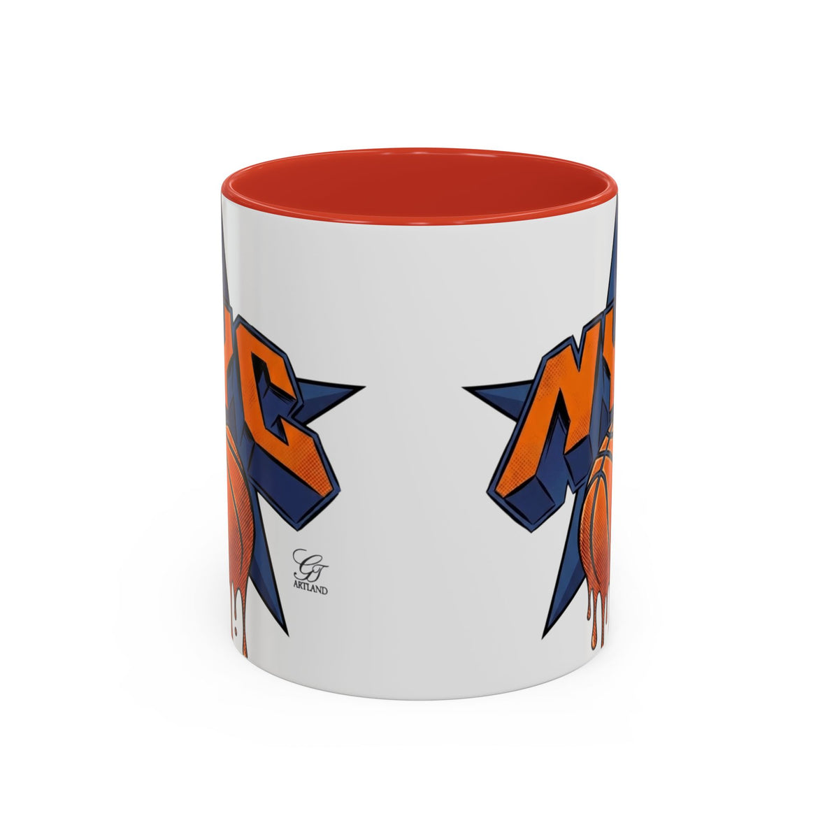 NYC  New York Champions Basketball Drip Mug | Accent Coffee Mug 11oz 15oz by GT Artland