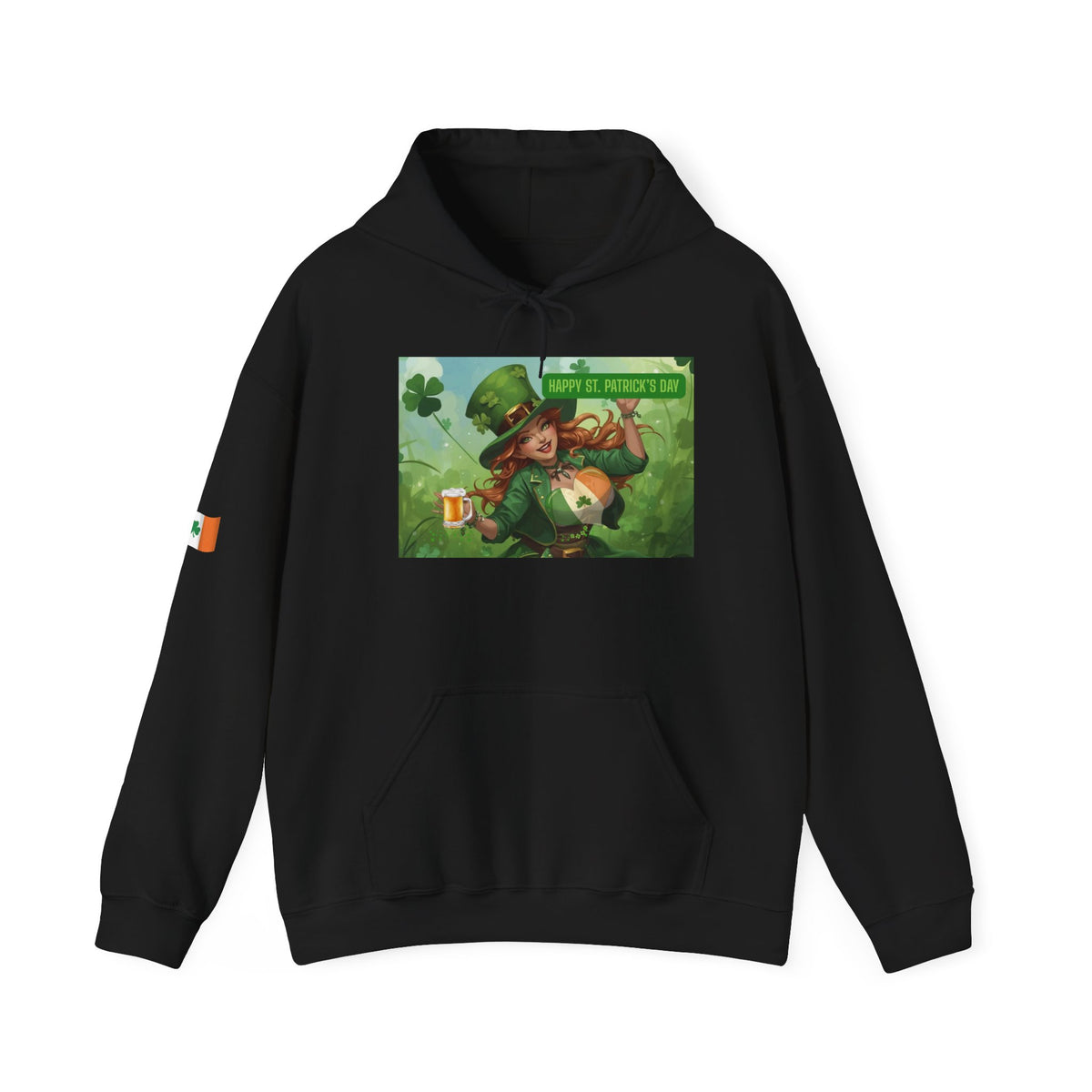 Leprechaun Pot of Gold Hoodie | St. Patrick's Day Shamrock Illustration
