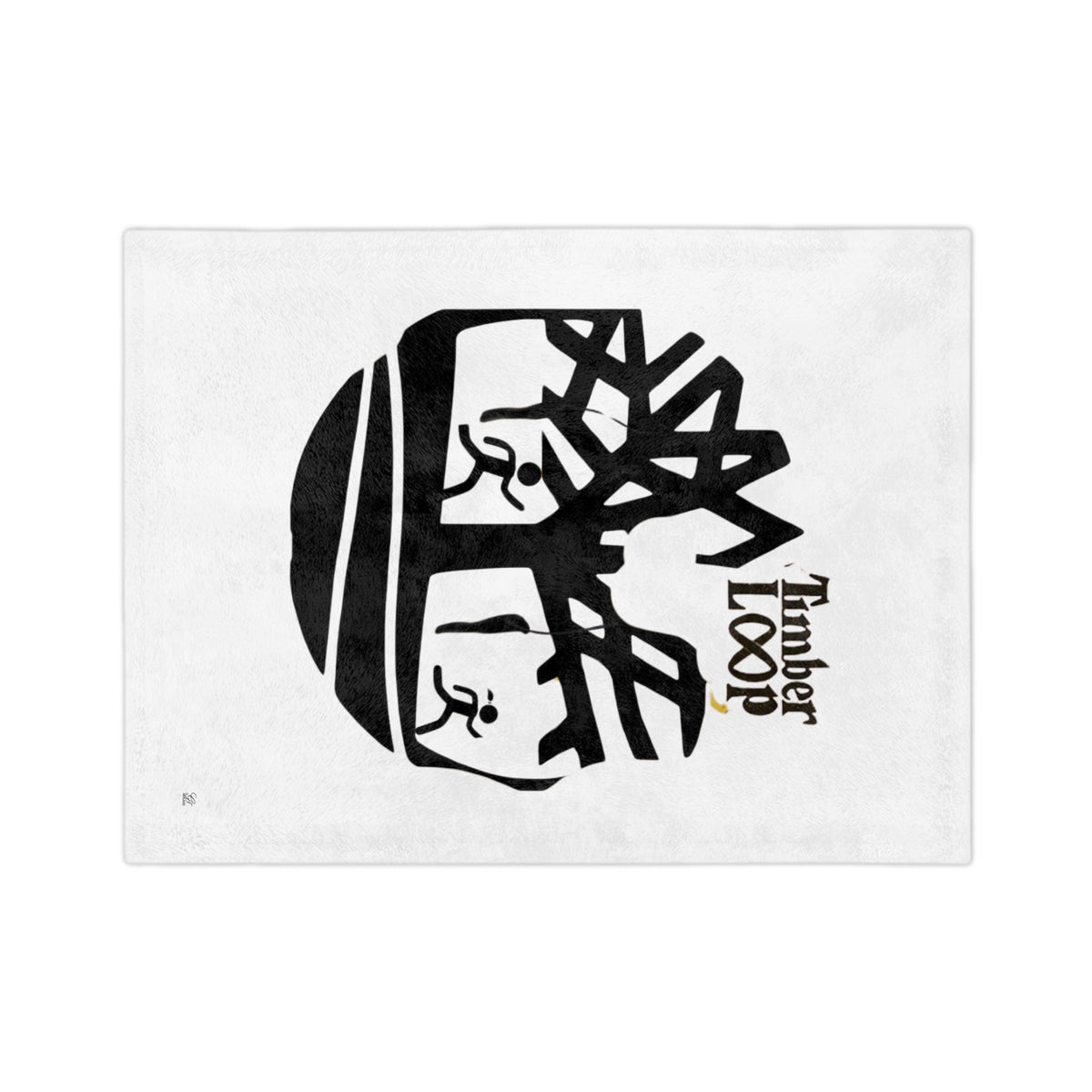Timber Loop Tree Logo Velveteen Blanket | Trail Running Design by GT Artland