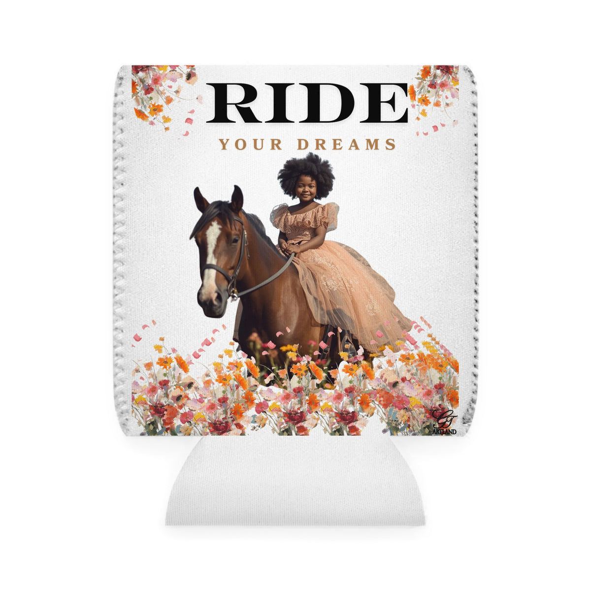 Ride Your Dreams Cooler Sleeve on Horse