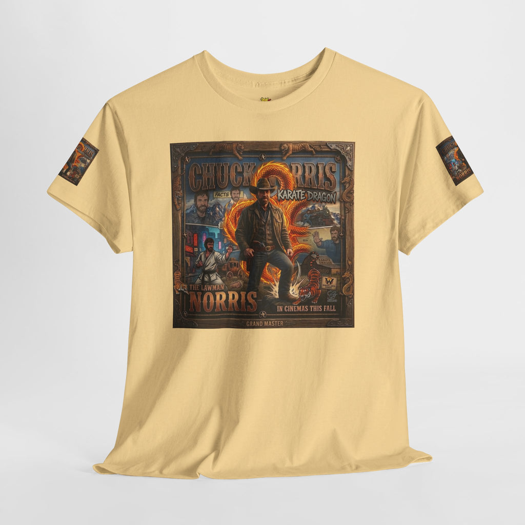 Retro Action Movie Poster T-Shirt | Vintage Fighter Hero Tee
