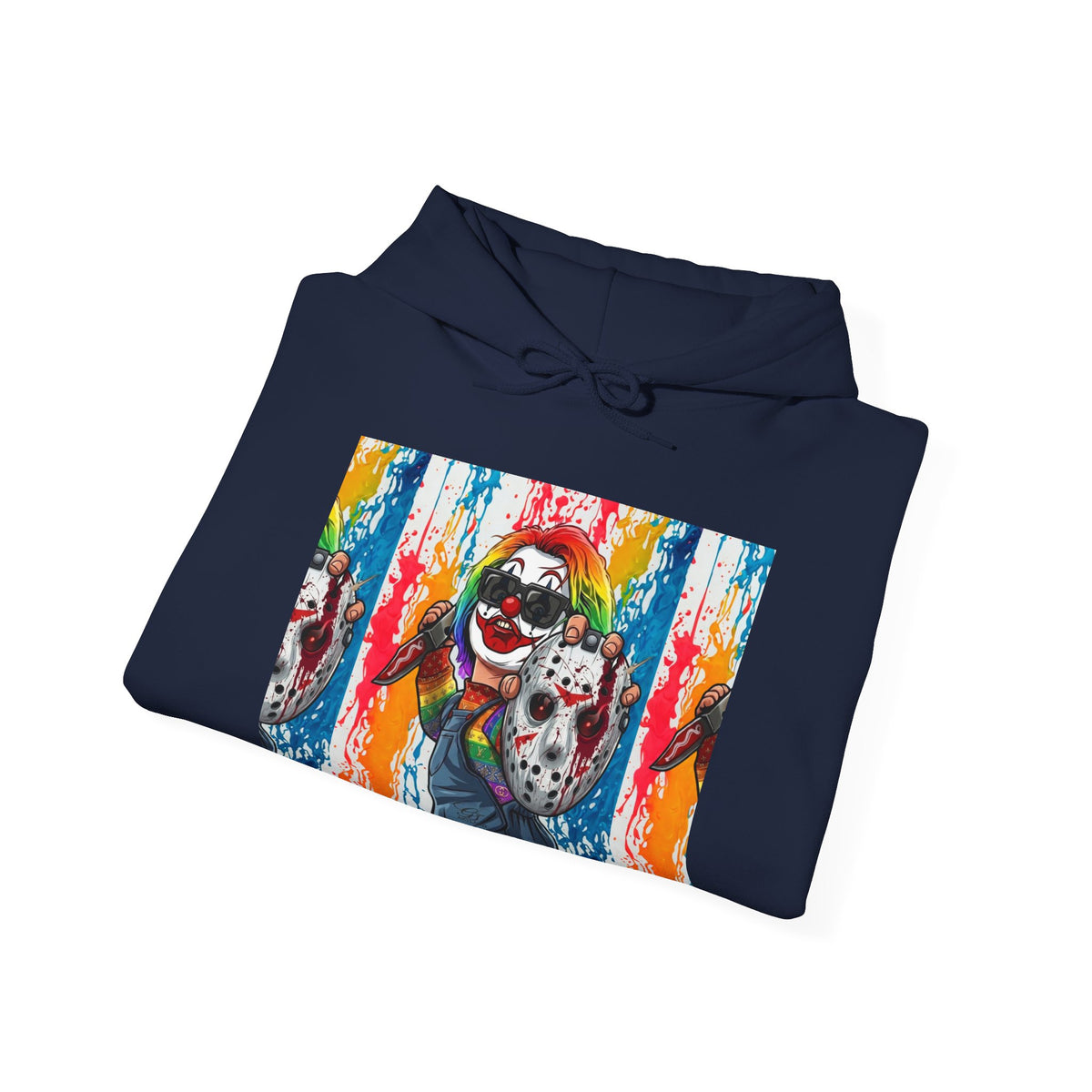 Rainbow Slasher Unisex Heavy Blend Hooded Sweatshirt by GT Artland
