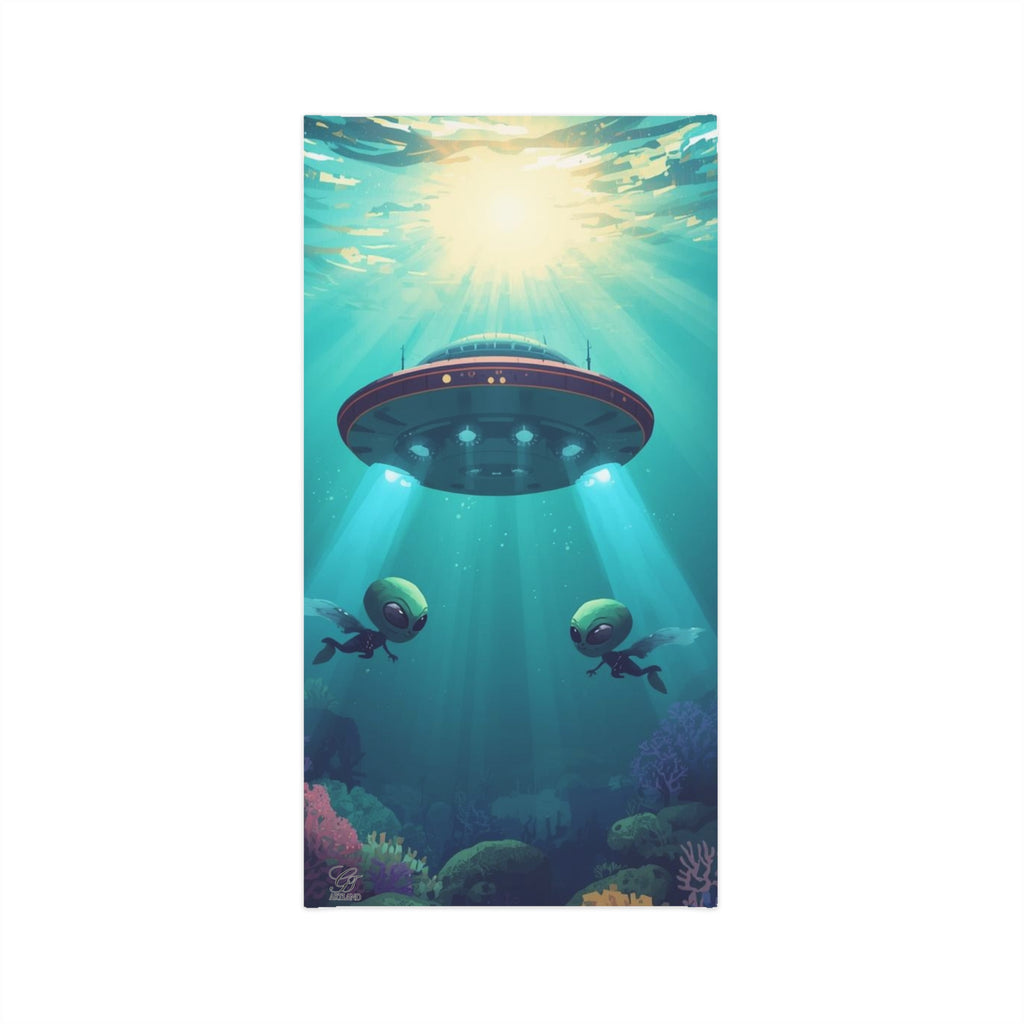 Underwater Graphic Alien Neck Gaiter - Face Mask