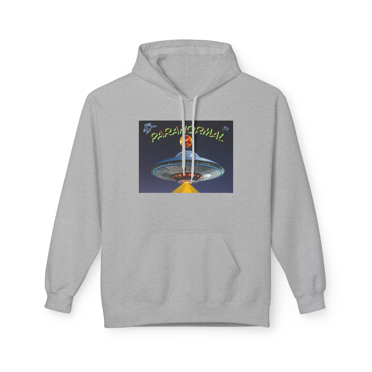 Retro UFO Spaceship Hoodie | Paranormal Alien Abduction Design