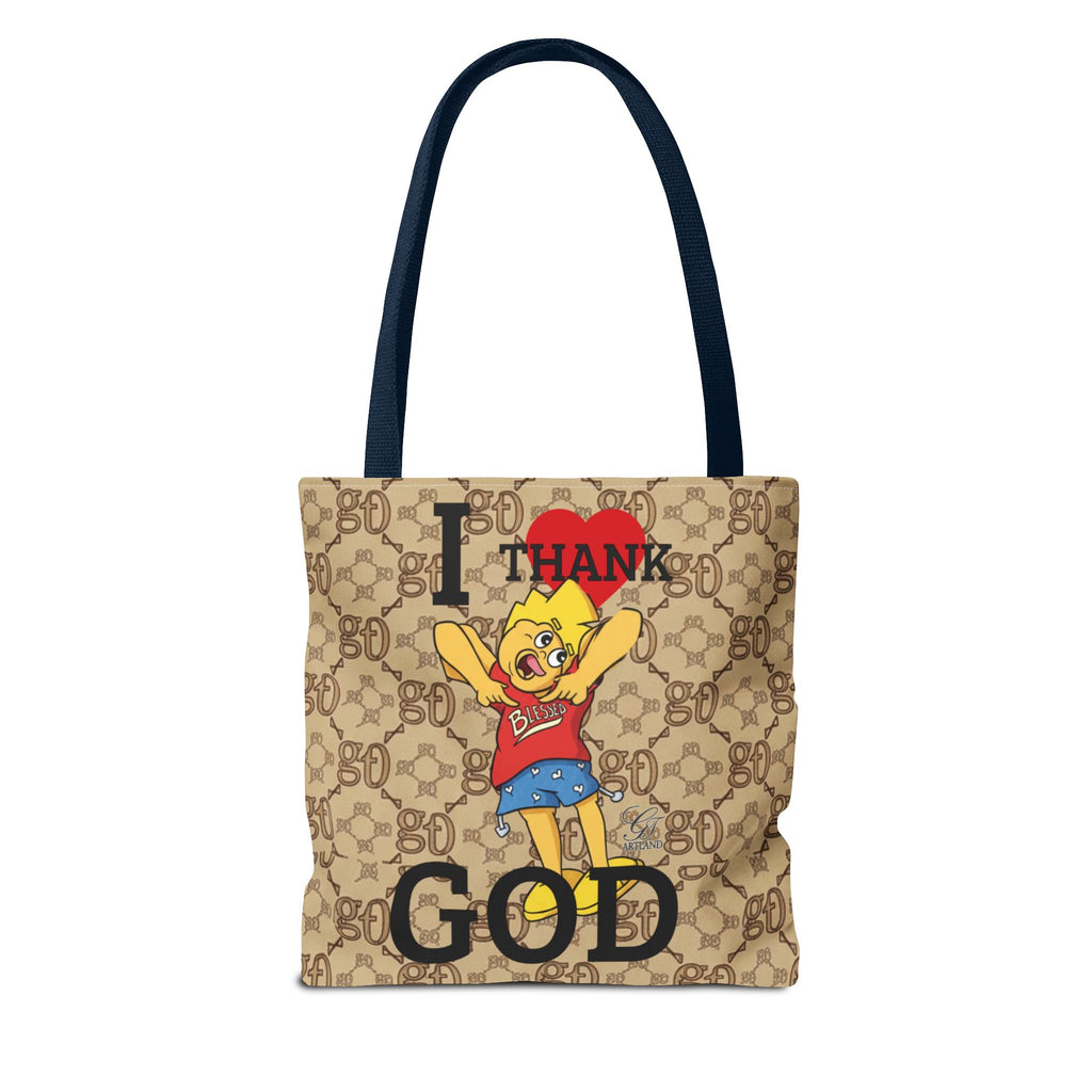 I  Thank God Tote Bag | URBAN CARTOON BY GT ARTLAND