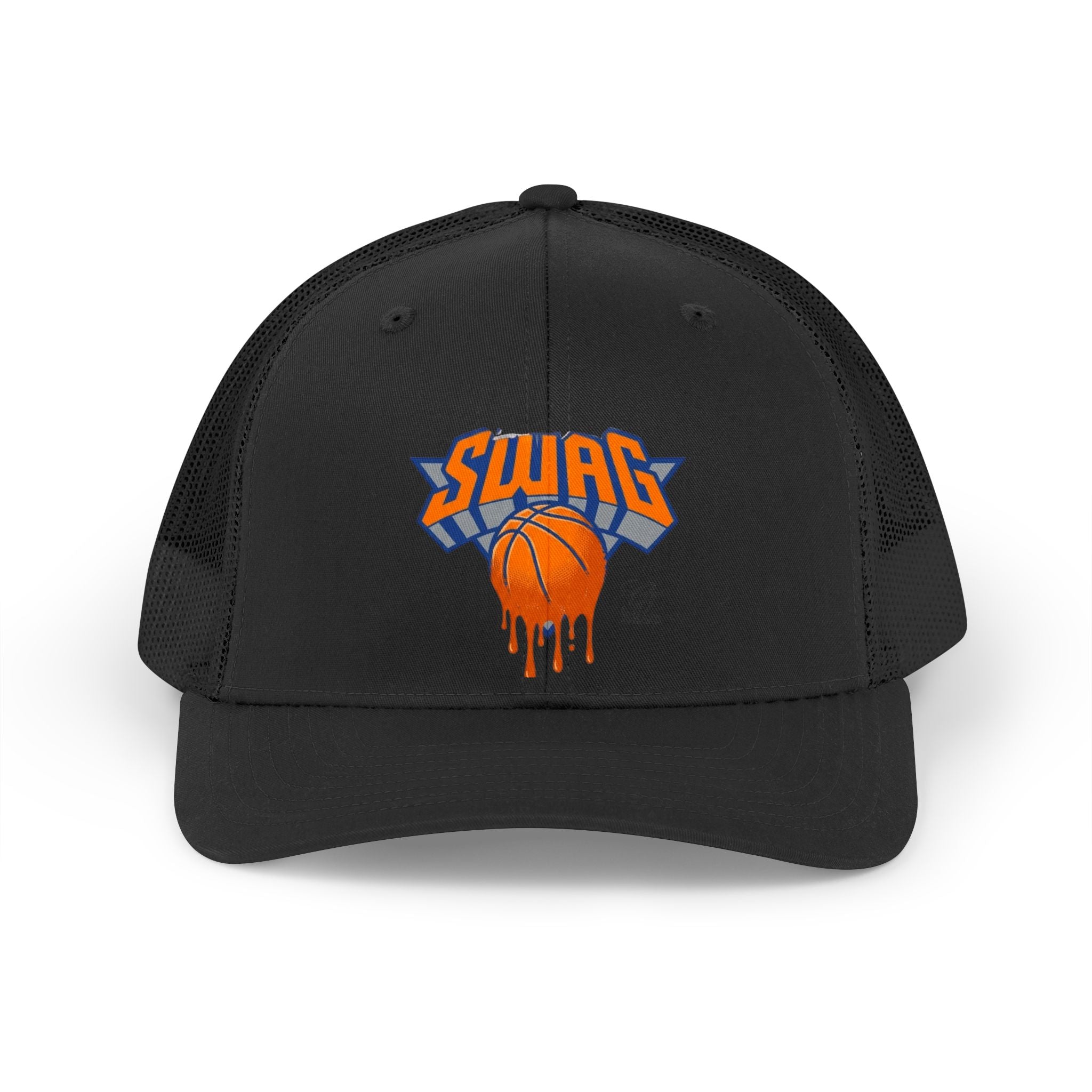 SWAG Dripping Basketball Trucker Hat | Retro Sports Mesh Cap by GT Artland
