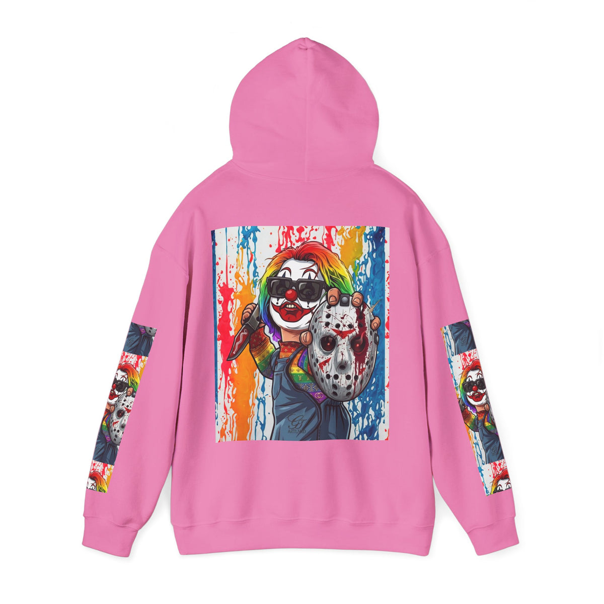 Rainbow Slasher Unisex Heavy Blend Hooded Sweatshirt by GT Artland