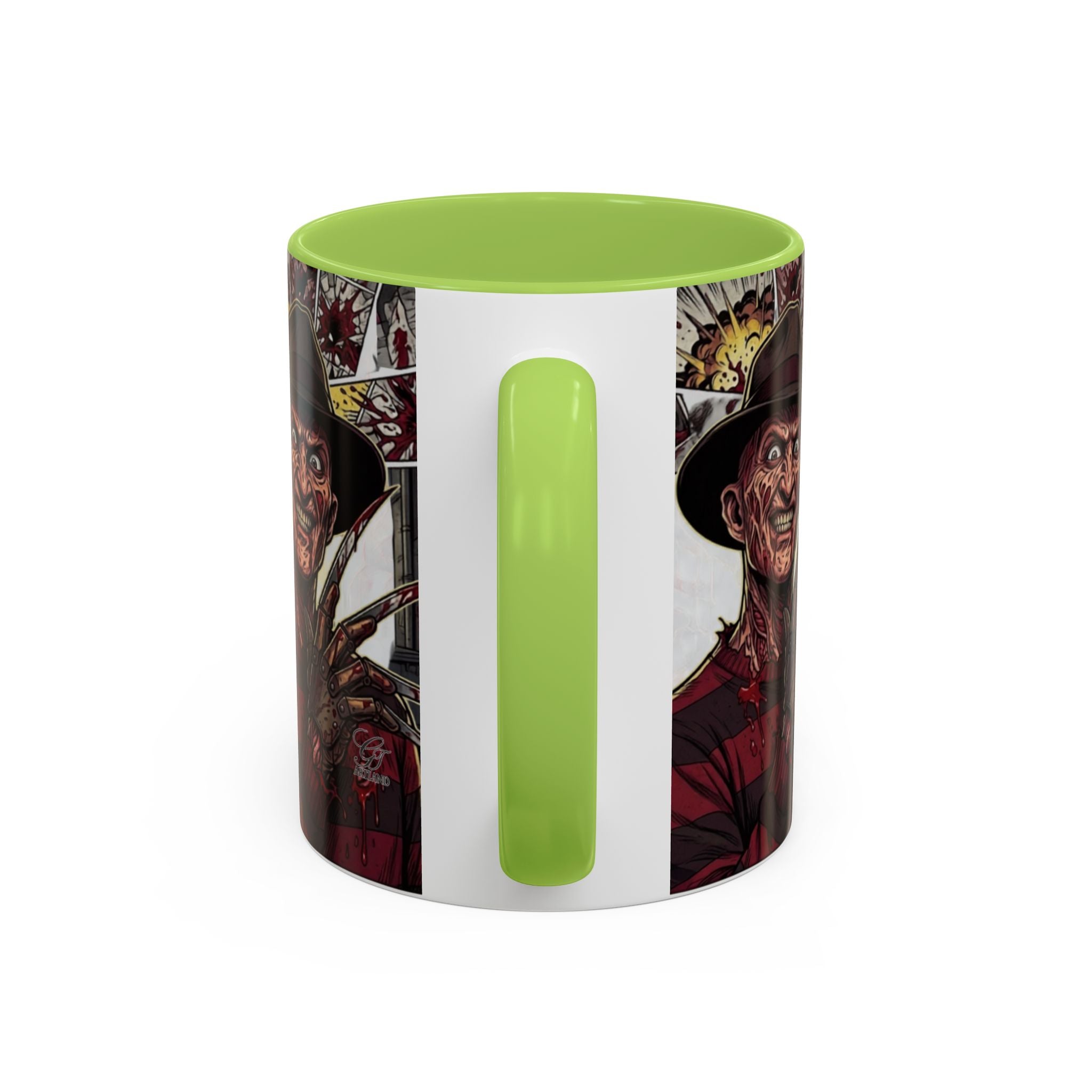 Elm Street Gangsta Horror Illustration COFFEE MUG | Horror Slasher Artwork by GT Artland