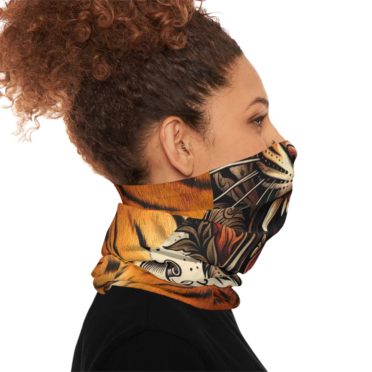 Roaring Tiger Forever Fierce Neck Gaiter | Tiger Stripe Face Mask by GT Artland