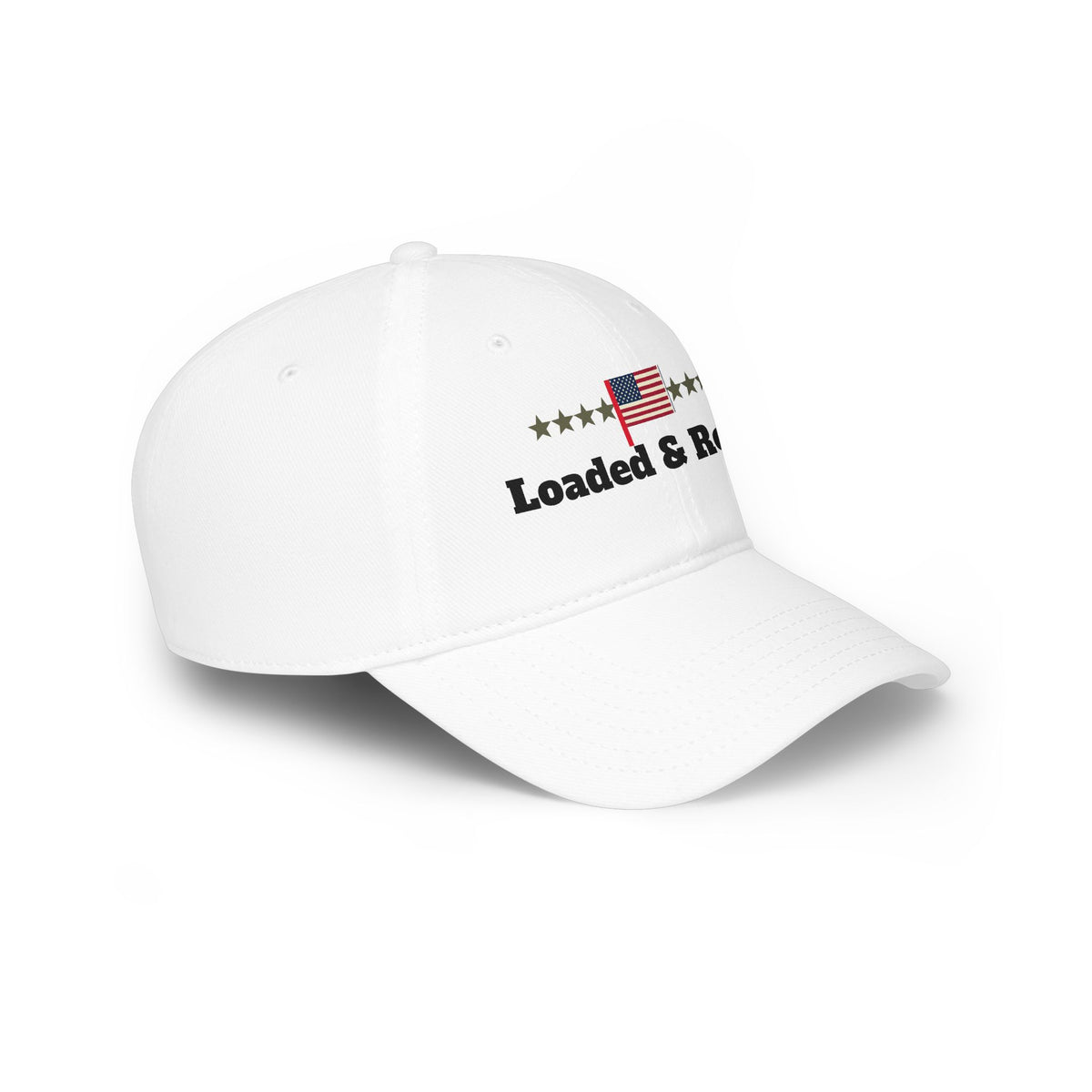 "Loaded & Ready" Flag Embroidery Cap | American Baseball Hat