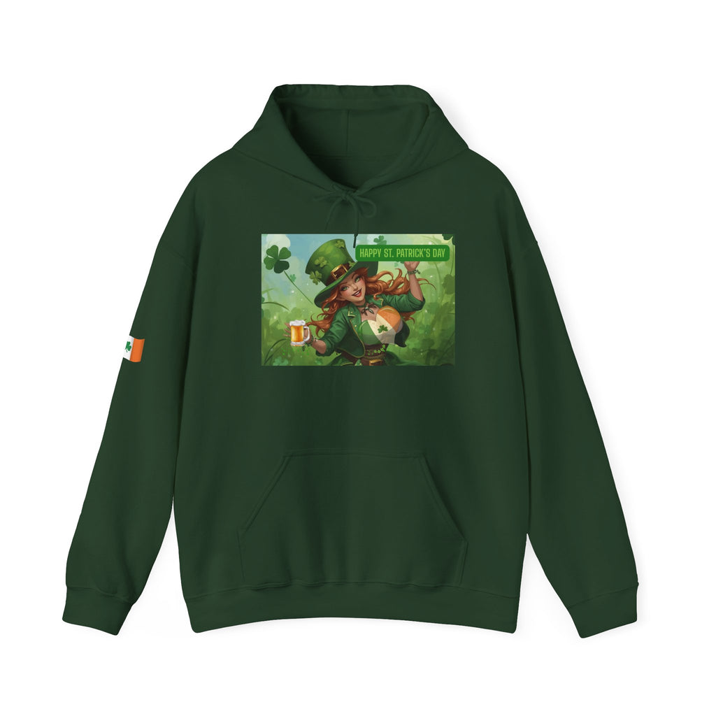 Leprechaun Pot of Gold Hoodie | St. Patrick's Day Shamrock Illustration