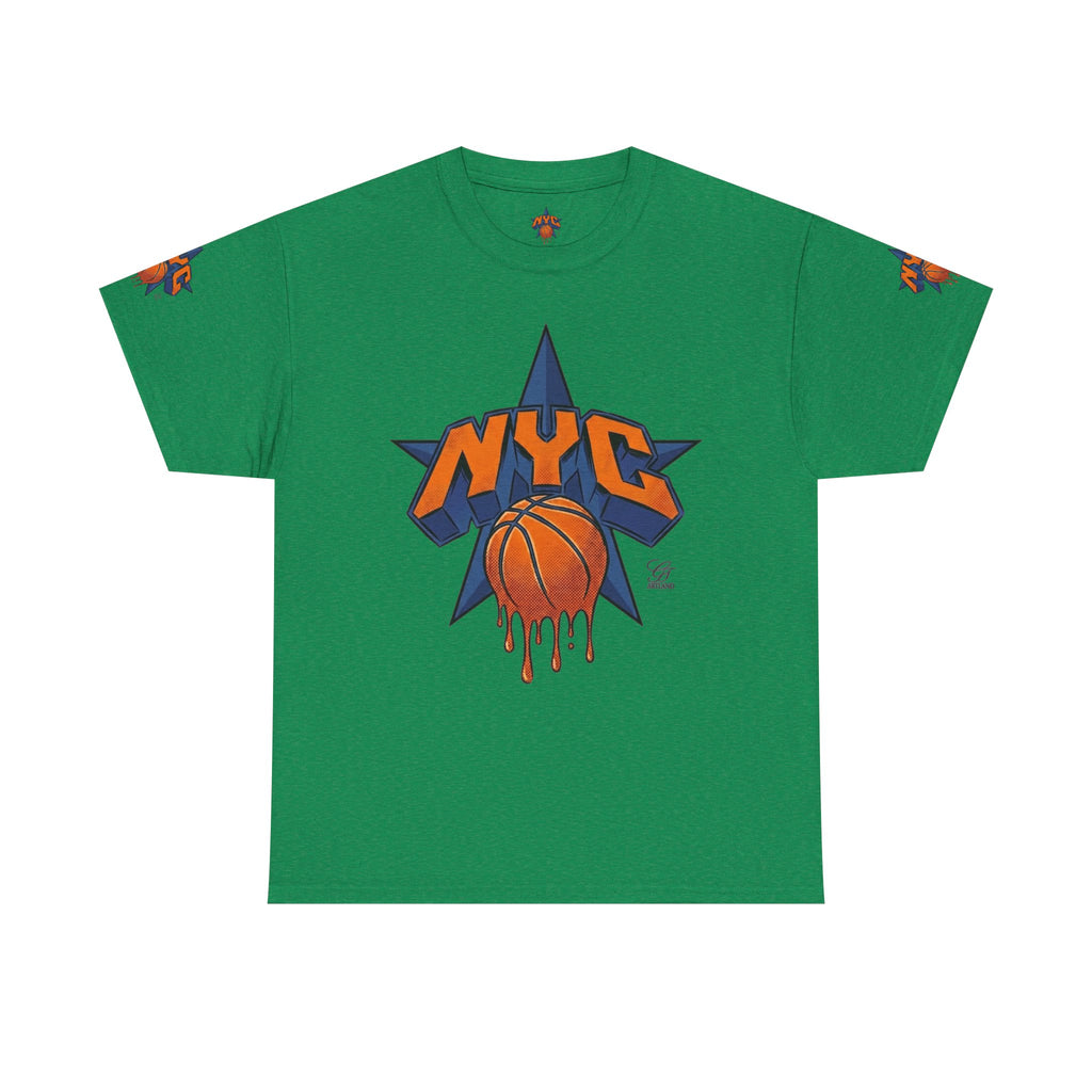 NYC Dripping Basketball Tee | New York City Hoops Shirt by GT Artland